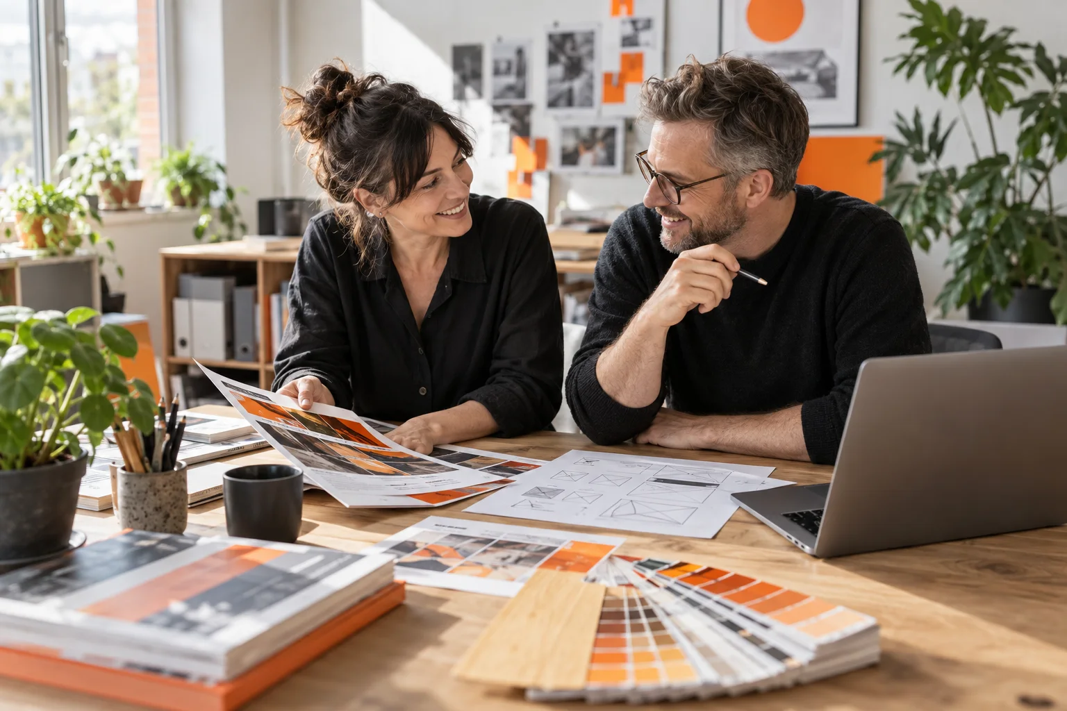 Persönliche Zusammenarbeit bei der Planung eines SBDruck Projekts