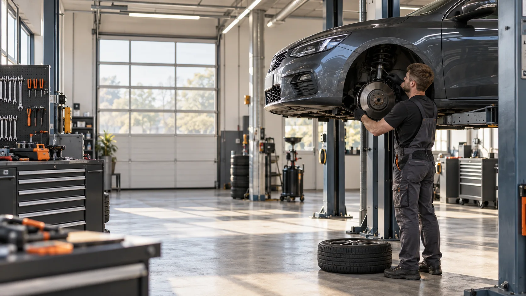 Persönlicher Kfz-Service in der fiktiven MOTORWERK Werkstatt